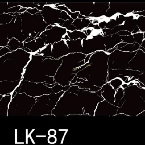 TrAdE Shop Traesio - Pannello Adesivo Effetto Marmo Nero Con Venature Bianche 120x300cm Per Pareti Paraschizzi - (1/2)
