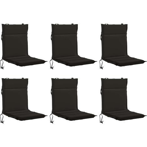 6-Piece High Back Chair Cushions GEMERT 6 pcs 100% Polyester vidaXL (1/5)