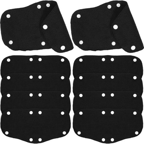Bandeaux Anti-Transpiration Absorbant la Sueur Noirs Lot de 10 en Polyester Confortables et Lavables en Machine pour Doublure de Casque de (1/5)