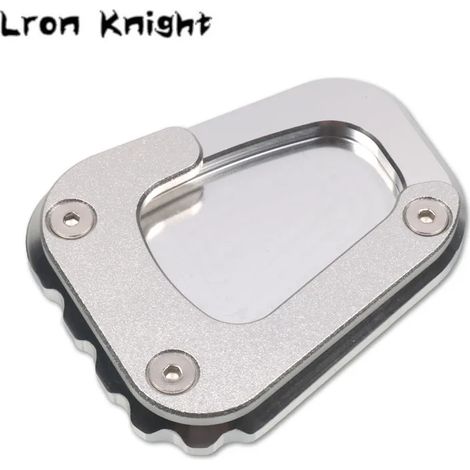 (K1600B Argent) Compatible avec BMW K1600B K1600GT K1600GTL K1600 B GT GTL 2017-2023 2019 Béquille latérale CNC, extension et support. (1/4)