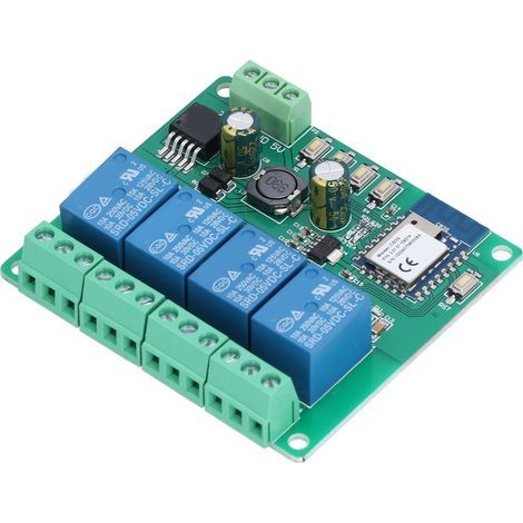 Generic Module de Relais WiFi Intelligent, Télécommande à 4 Canaux, Carte de Commutation de Synchronisation pour le Contrôle AI à Domicile (1/5)