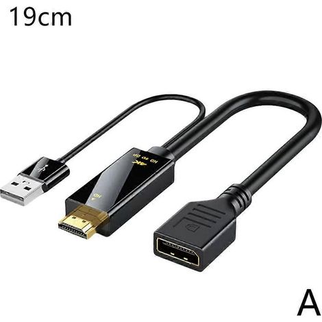 Câble HDMI vers DisplayPort 19 cm / 1,8 m (1/5)