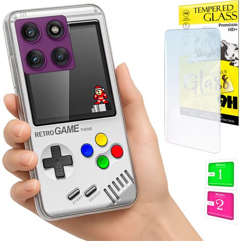 Funda para Motorola Edge 60 Pro con carcasa trasera y cristal 9H. (1/5)