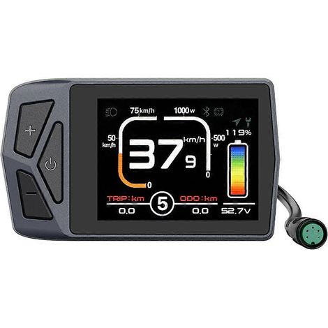 Tableau de bord pour vélo électrique B02n avec adaptateur Bluetooth, compatible avec moteur central (1/5)