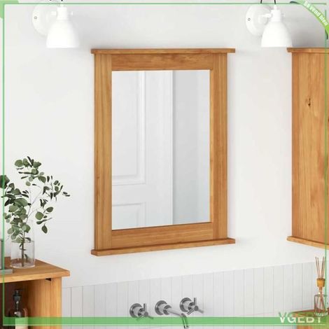 4019125 Miroir VIGO Marron miel 55,5 x 5 x 70 cm Bois de pin massif (1/5)