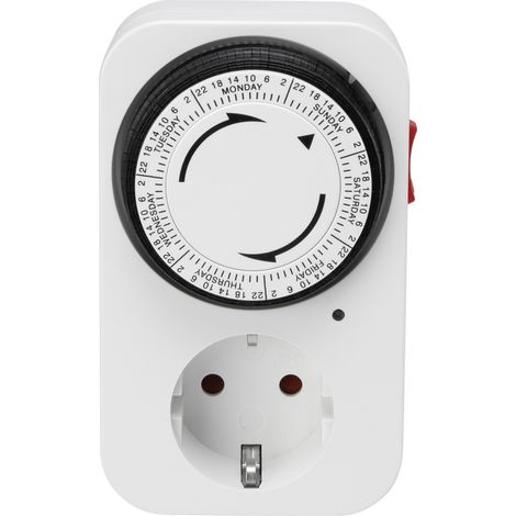 Sygonix SY-5045304 Steckdosen-Timer analog  Wochenprogramm  3680 W IP20 Dauerbetrieb