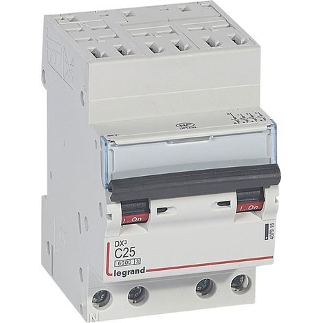 DX³ Disjoncteur 4P courbe C 25A 6kA/10kA Auto - LEG407916