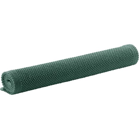 VIVARAISE - Tapis de bain Vivaraise Etia - Uni en coton 100% (54 x 110 cm) - Vert sauge (1/3)