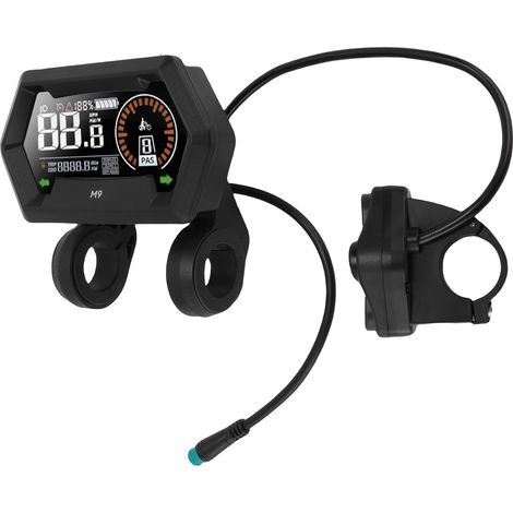 Compteur LCD sensible pour vélo électrique et scooter électrique, écran couleur, panneau de commande avec connecteur étanche à 5 broches. (1/5)