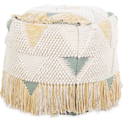 Sitzpuff im Boho-Bali-Stil - Jacqueline Multicolor