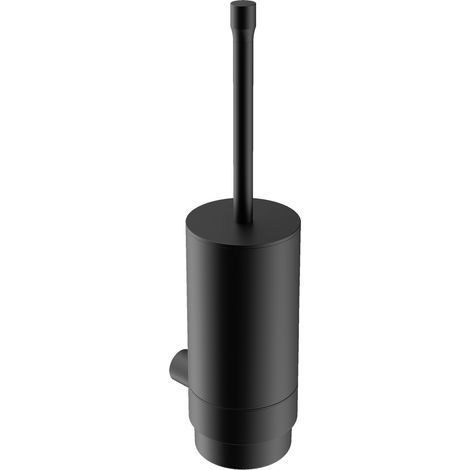 WC-Bürstengarnitur Bernstein OLA Keramik/Edelstahl/Silikon 9,5x12,6x38cm Schwarz matt (1/4)