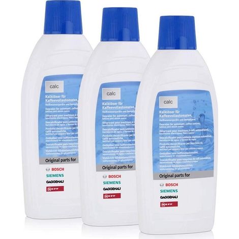 Set von 3 flüssigen Descaler (1,5 l) für die Bosch -Kaffeemaschine 00311968