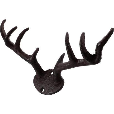 murale OUNONA vintage en fonte avec motif de bois de cerf
