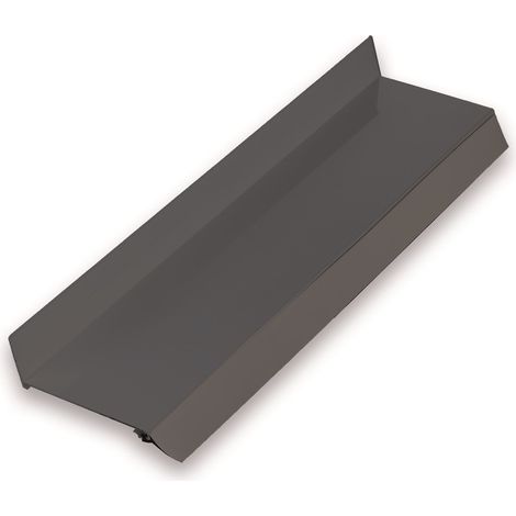 Wandanschlußprofil 120 mm, Alu 3050 mm, ANTHRAZIT RAL 7016