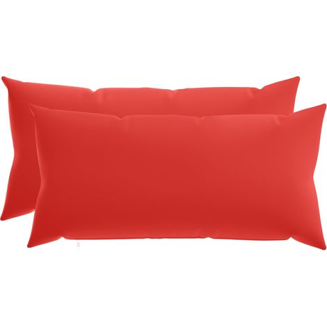 Kissenbezug 2 pcs HEERLEN Rot 40 x 80 cm Polyester vidaXL (1/5)