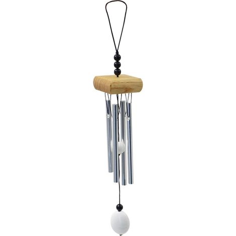 Windspiel Aluminium mit melodischen Tönen, braun, für Garten & Zuhause