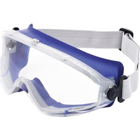 Lunettes de protect. à vision intégrale DAYLIGHT TOP EN 166 monture bleue, verres transparents polycarbonate PROMAT (1/2)