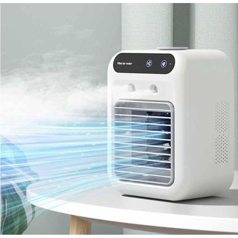 Mini-Tragbare Klimaanlage, 25 W, wiederaufladbar, 2 Kaltluftnebel-Stufen, ultraleiser Ventilator, schnelle Kühlung - KZQ (1/4)