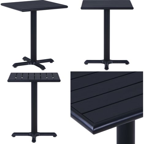 Gartentisch Schwarz 60x60x75 cm - Gartentisch - Esstisch Outdoor - Tisch Schwarz - Balkonmöbel - Terrassenmöbel - Home & Living (1/5)