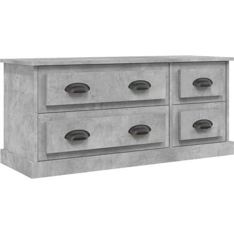 Mobile TV multimediale scaffale per televisione televisore buffet sala da pranzo soggiorno camera da letto 100 x 35,5 x 45 cm derivati del legno grigio 020025525