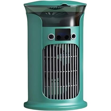 Climatiseur Mobile, 880ml rafraichisseur d'air, 4 en 1 Mini Climatiseur Mobile Avec 3 Vitesses Ventilateur Colonne Silencieux mini climatiseur climatiseurs portables Pour La Maison, Le Bureau (Vert) [ (1/5)