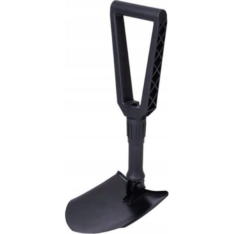 Pelle pliante + housse 59 cm métal noir (1/4)
