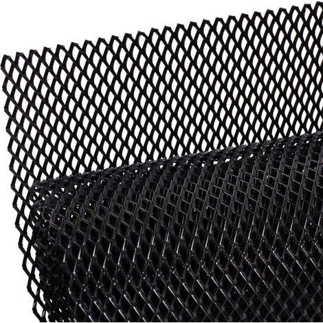 Grille de calandre de voiture en alliage d'aluminium 3x6mm grille de corps pare-chocs rhombique gril universel (1/5)