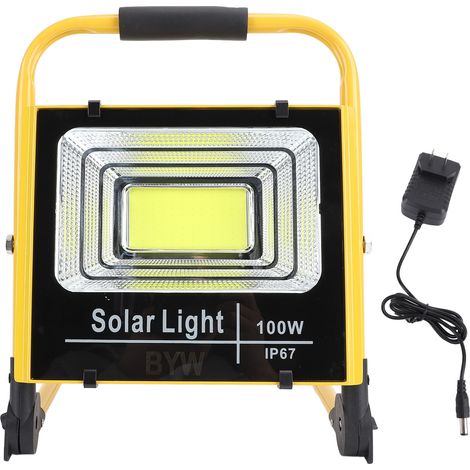 Proiettore LED da Cantiere 100W 20000LM – Ricaricabile, Impermeabile IP67, Alluminio Pressofuso, Design Robusto e Portatile – Ideale per Esterni, Officina e Professionisti (1/5)