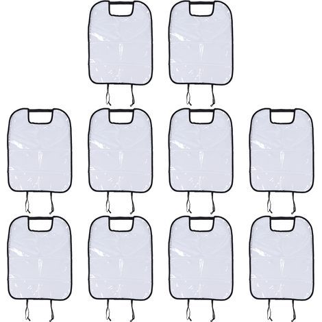 10pcs Housse Protection Dossier Siège Auto Anti-Saleté Enfant Bébé Tapis Pieds Noir Voiture SUV Camion (1/5)