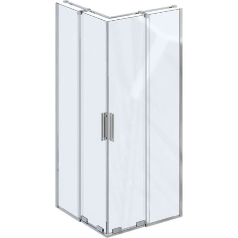 Ravak Roll - Duschkabine 90x90 cm, Chrom/Klarglas X14V70C00Z1 (1/5)