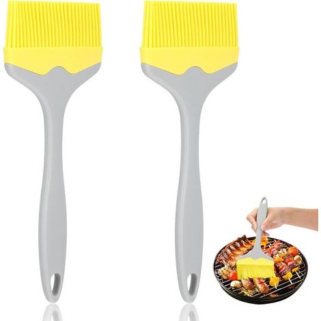 2 pinceles de repostería de silicona extragrandes, pincel de repostería extra ancho de 10 cm, pincel para parrilla resistente al calor cocinar (1/4)