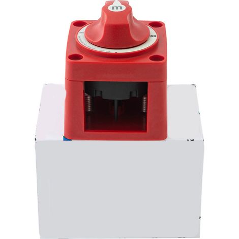 Interrupteur coupe-batterie 48 V 300 A rouge haute résistance à la chaleur avec commutateur rotatif, convient aux voitures, camping-cars et camions (1/5)