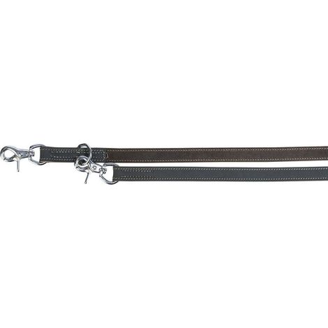 Rustic guinzaglio addestramento in pelle: M-L: 2m/20mm grigio (1/5)