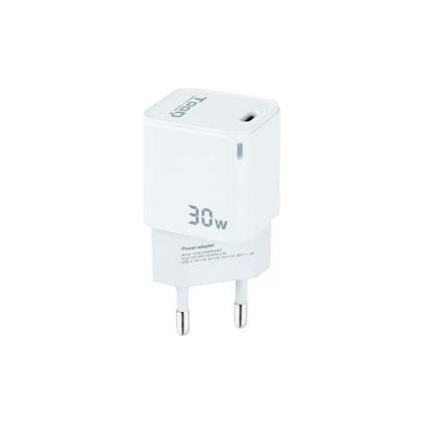 Caricabatterie di rete Gan Usb-c Pd 30w White Tooq Tqwc-ganpd30wt (1/4)