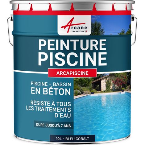 Schwimmbadfarbe - Schwimmbeckenfarbe - Poolfarbe für Betonbecken, Poolbeschichtung ARCAPISCINE - Kobaltblau RAL 5013 - 10l