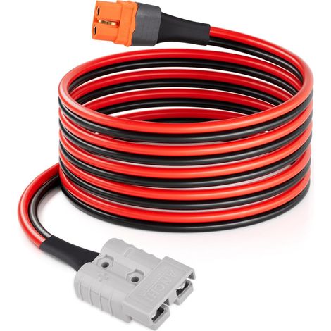 10AWG 3 m Anderson SB50 Connecteur de batterie à connexion/déconnexion rapide à XT60i femelle Câble SB50-XT60I pour batterie RC, panneau solaire et station d'énergie solaire portable (1/5)