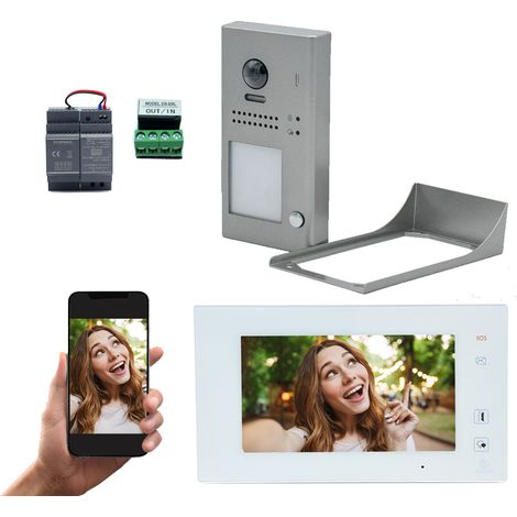 KIT VIDEO AO WIFI 7 POUCES CAMERA SAILLIE AVEC MÉMOIRE AUTOMATISME ONLINE - Automatisme Online
