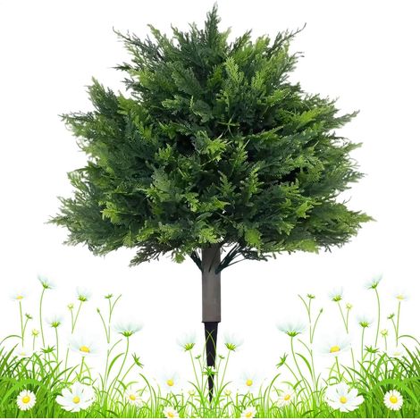 Arbres Topiaires Artificiels pour Extérieur 60cm Réaliste Anti-UV  avec Piquet Topiaires Artificielles Pour Cour Jardin en Pot Porche Mariage Ferme Arrière-Cour (1/5)