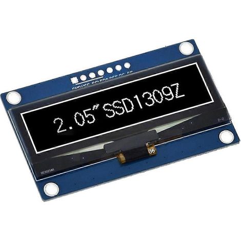 2.05 Pouce OLED Affichage TZT 128x32 LCD Module SSD1309 Interface de support du contrôleur SPI pour Arduino (1/5)