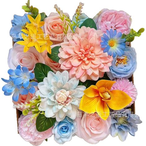 Fleur artificielle-Soie artificielle-Décoration DIY-Modèle H116-Boîte cadeau (1/5)