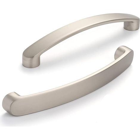 Lot de 6 Poignee de Meuble Poignées de porte de cuisine chromées- poignee meuble de cuisine Nickel Brossé Poignée Cuisine Brossé Entraxe 160mm (1/5)