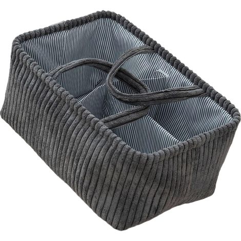 Panier de rangement polyvalent , sac de rangement pour vêtements, pochette de rangement compartimentée pour usage extérieur (gris) (1/5)