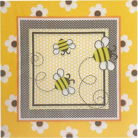 Lot de 60 serviettes de table décorées individuellement, style shabby chic, avec des motifs floraux et aquarelle, idéales pour les déjeuners, anniversaires, mariages et cocktails. (1/5)