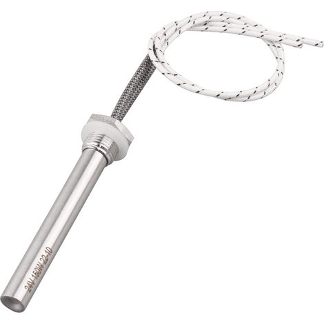 Cartouche chauffante multifonction pour bricolage Élément chauffant en acier inoxydable avec écrou 24 V 150 W M16 Diamètre 16 mm Bride (1/5)