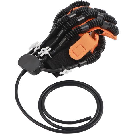 Gant orthèse de rééducation unique main gauche taille M, valve pneumatique pour robot de rééducation des doigts. (1/5)