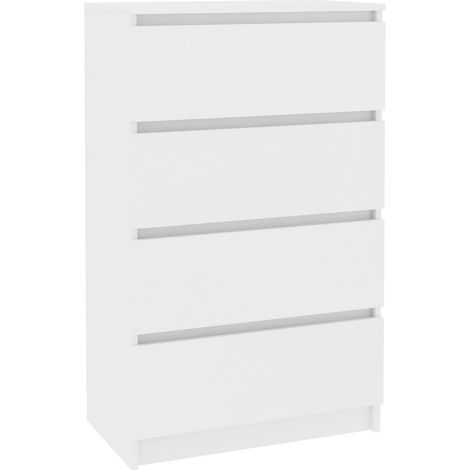 Credenza buffet cassettiera mobile contenitore organizer cucina soggiorno soggiorno 60 x 35 x 98,5 cm derivati del legno bianco 020030374
