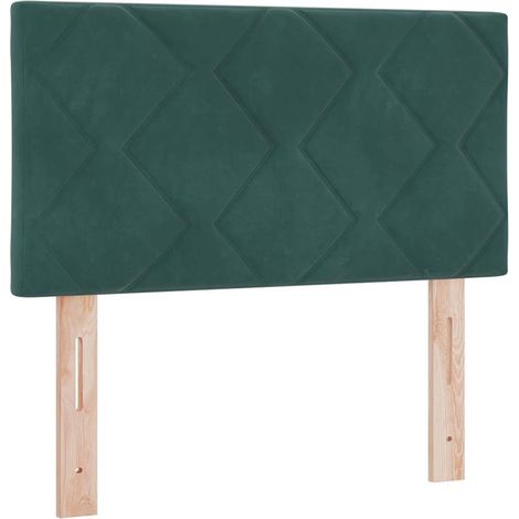 Maison Exclusive - Cabecero LED Verde oscuro 80 cm Terciopelo