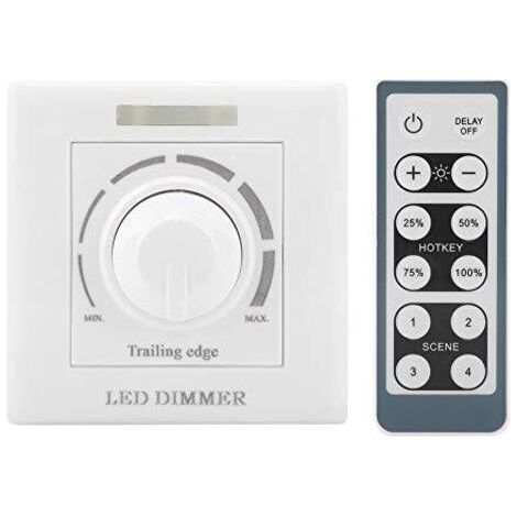 Variateur d'intensité LED 220V 200W – Télécommande infrarouge – Gradation précise pour éclairage adaptable – Installation facile (1/4)