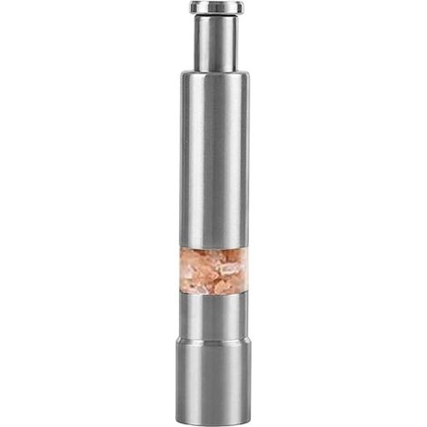 Moulin à poivre bouton en acier inoxydable, manuel, 15,3 cm, 1 (1/4)