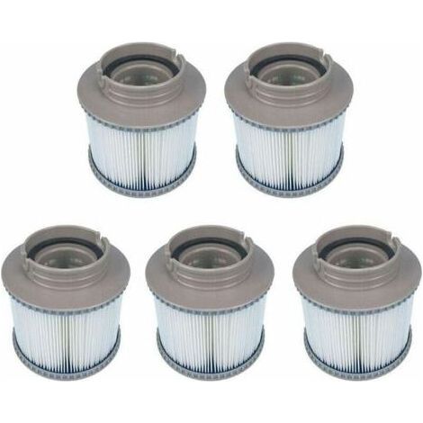Packung mit 5 Ersatzfiltern für MSPA FD2089, Filterkartusche für Schwimmbäder, Whirlpools und Spas (1/5)